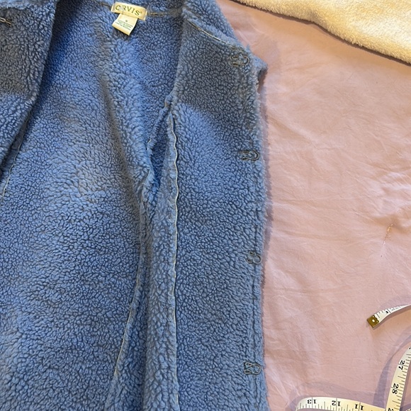 Vintage Blue Suede Vest - Picture 8 of 8